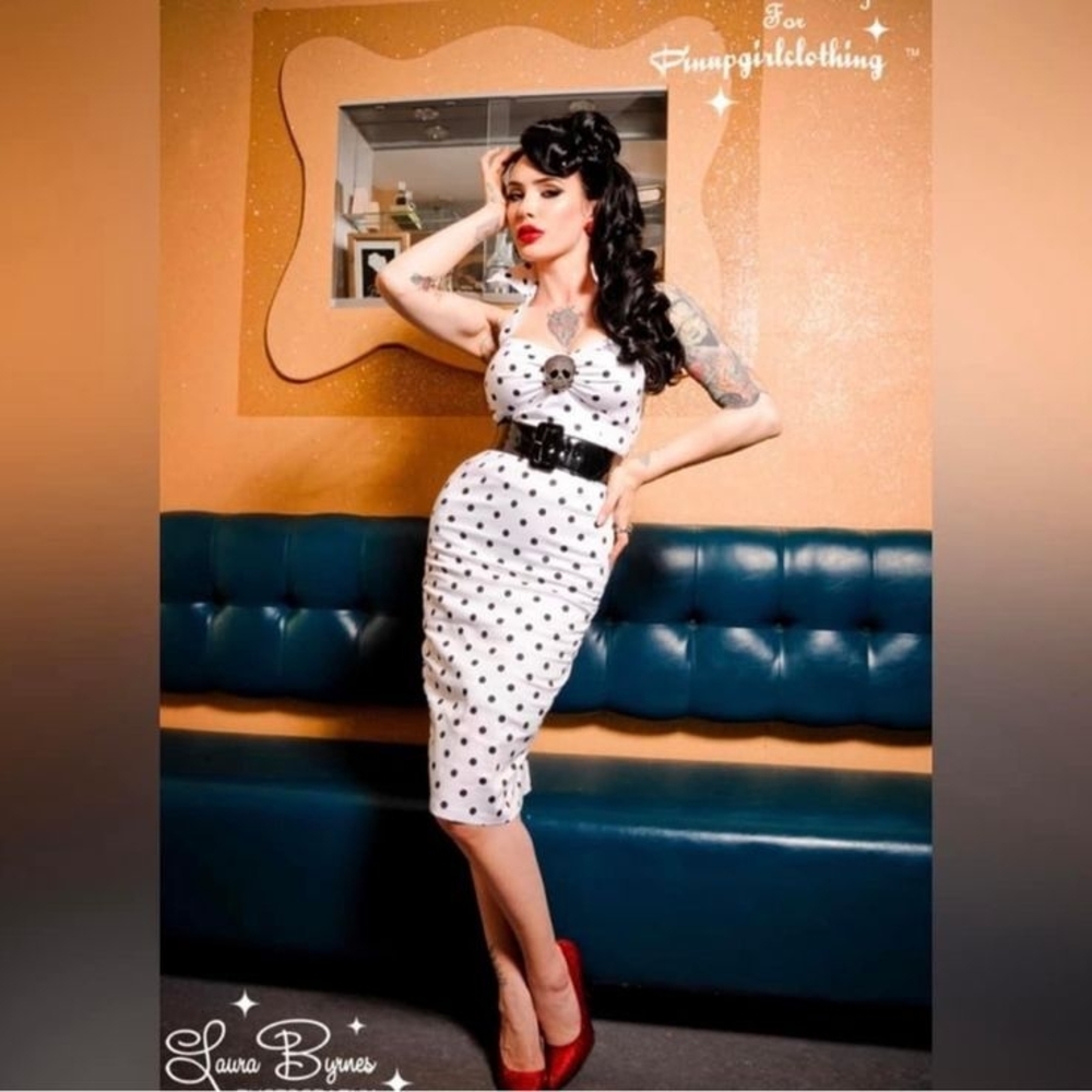 White Polka Dot Skirt